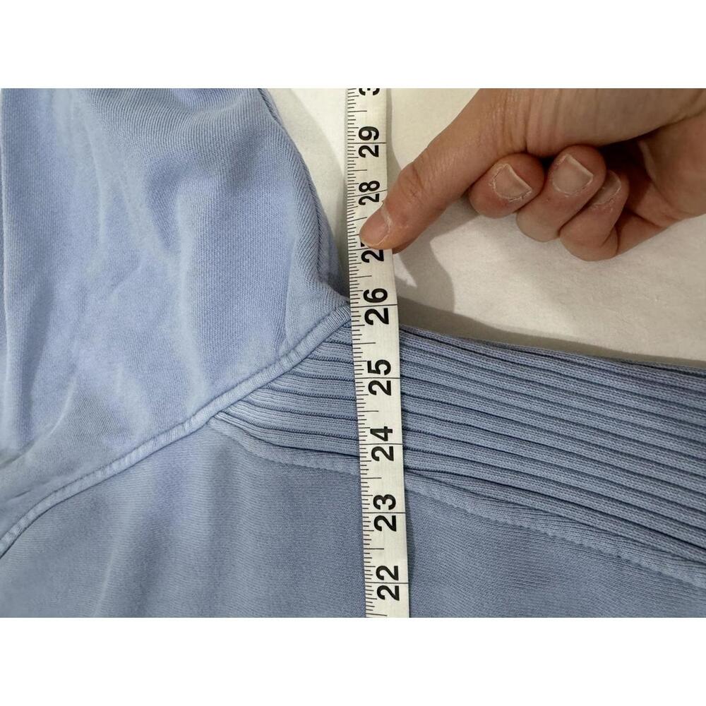 Aerie Down To Earth Baby Blue Crew Neck Oversized Sweatshirt- Size Small - Picture 8 of 8